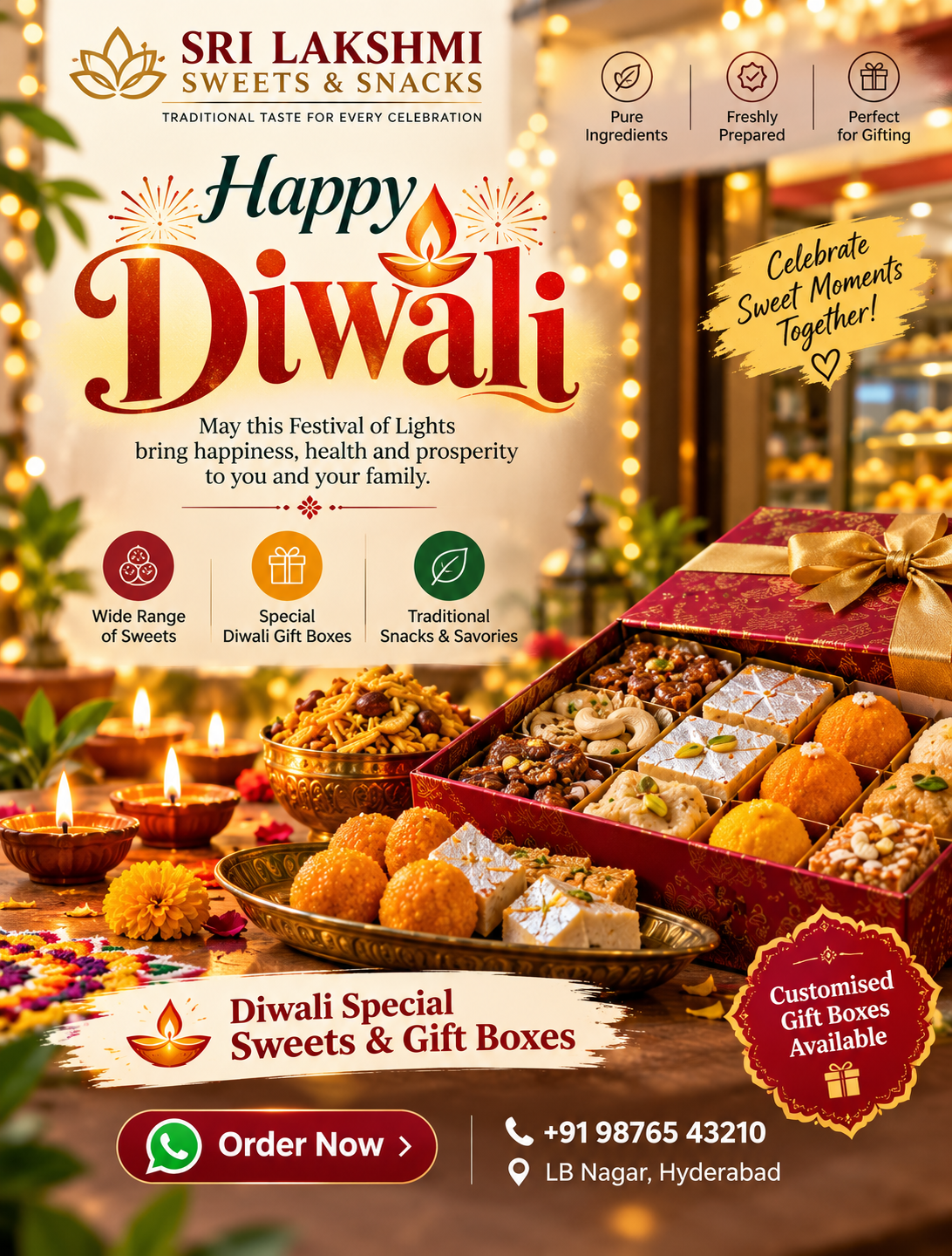 Sweets & Snacks Diwali Campaign